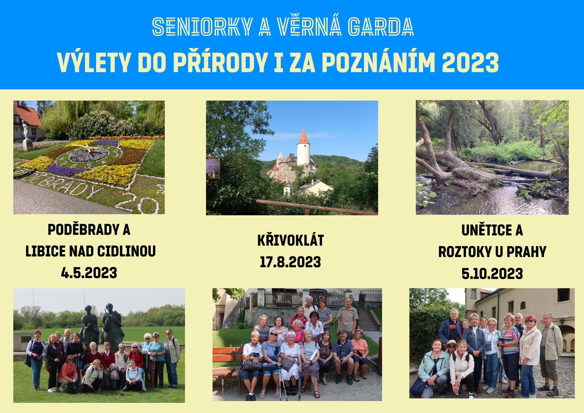 výlety seniorky 2023